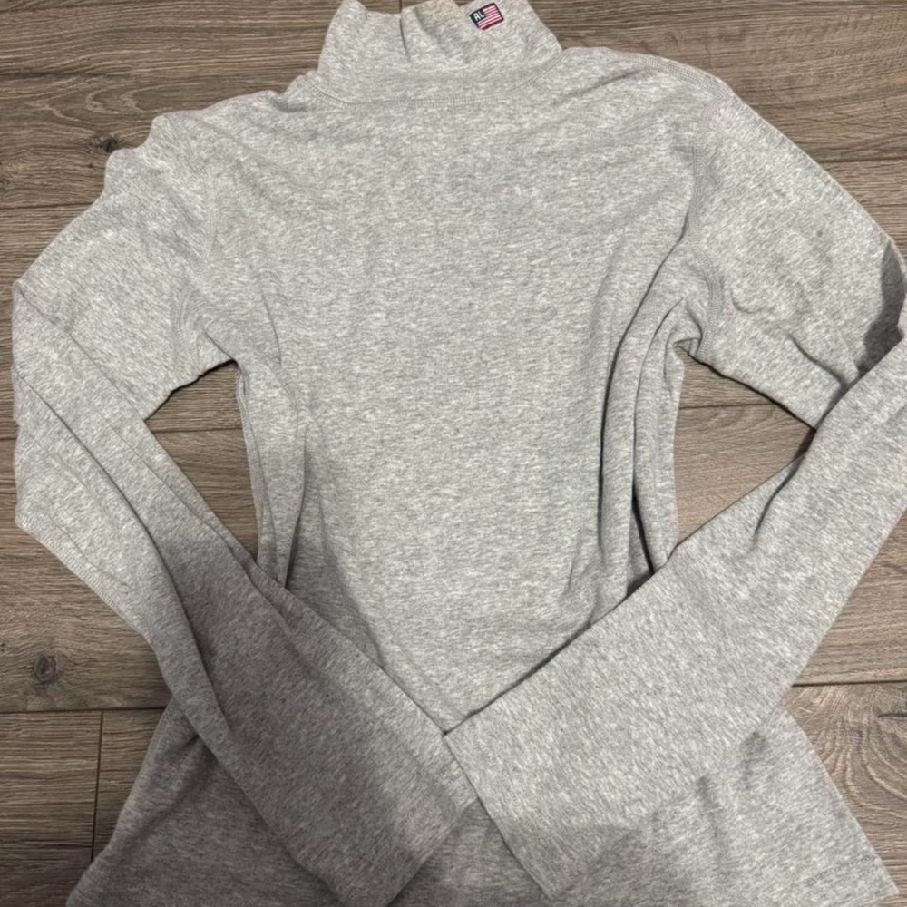 Polo by Ralph Lauren Light Gray Long Sleeve Turtleneck